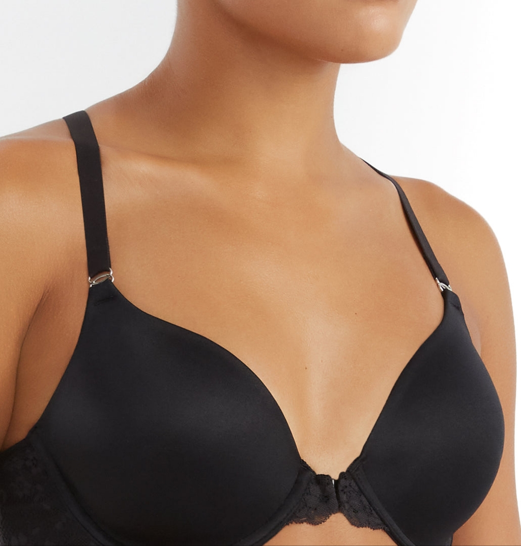 Maidenform Black Plunge Bra With Molded Cups